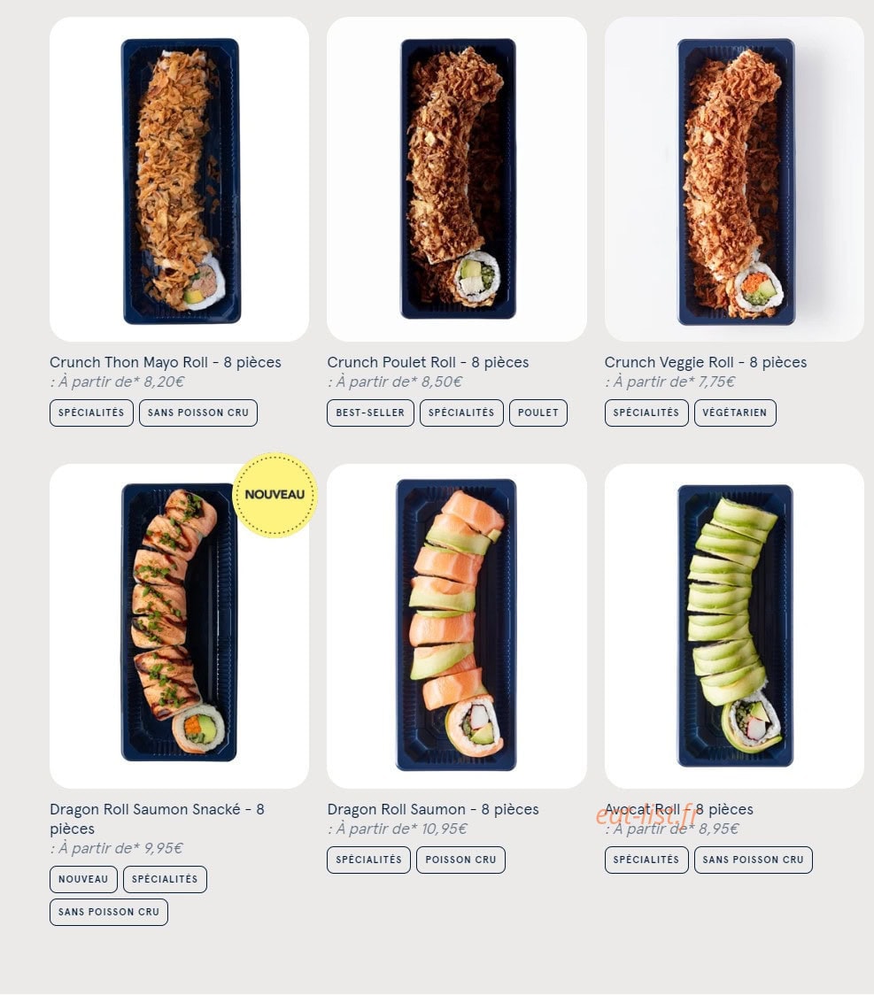 Sushi Daily — carte page 6