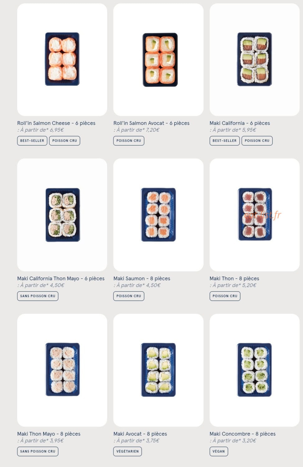 Sushi Daily — carte page 4