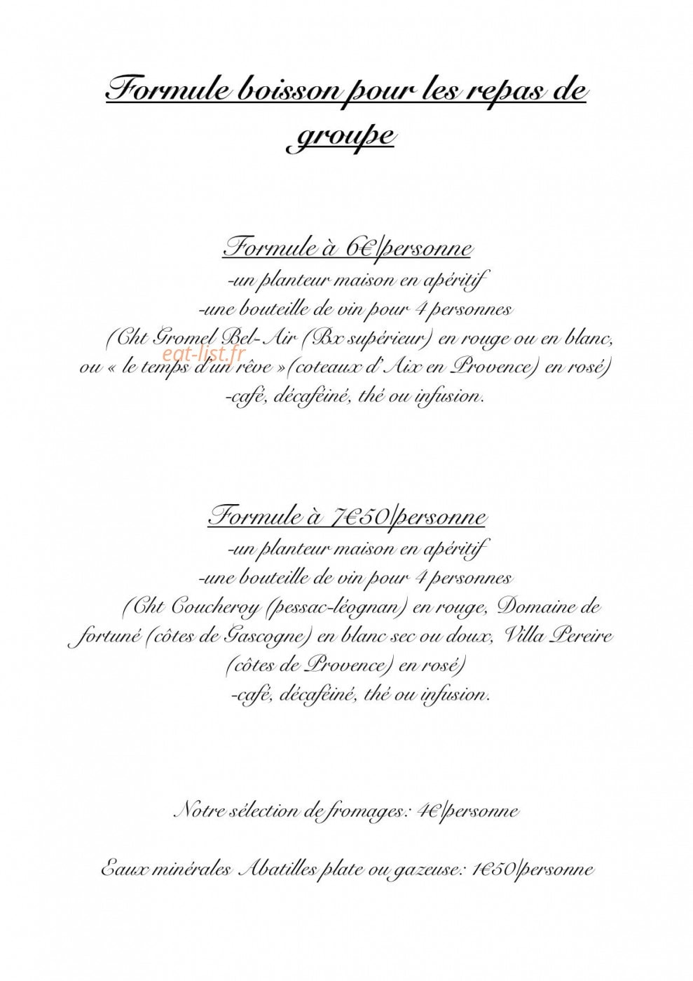 La Terrasse du Vigean — carte page 3