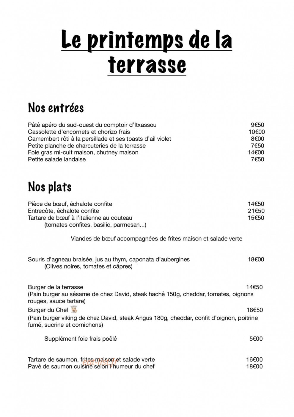 La Terrasse du Vigean — carte page 6