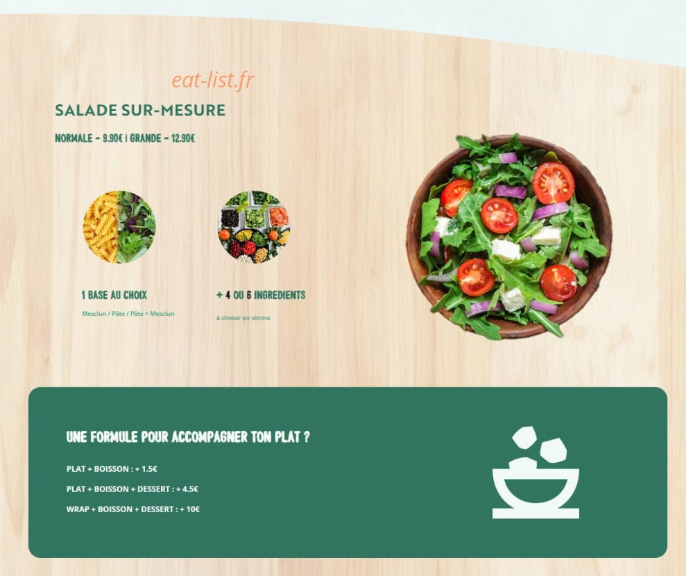 Pok And Salad — carte page 3