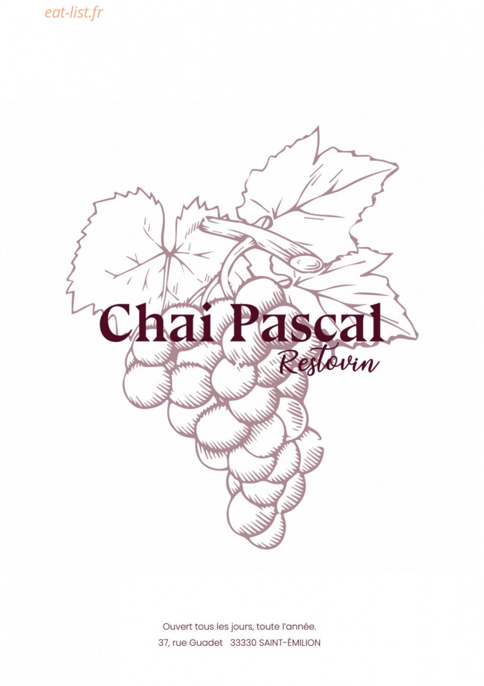 Chai Pascal — carte page 1