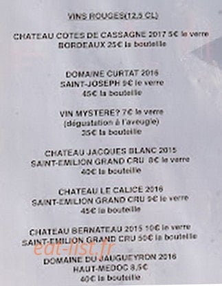 L'Antre Deux Verres — carte page 3