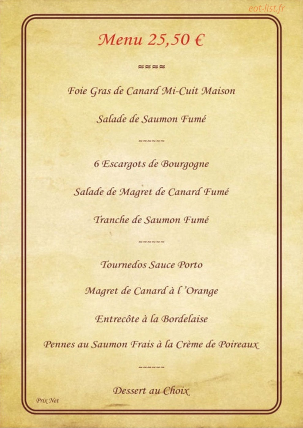 La Côte Braisée — carte page 2