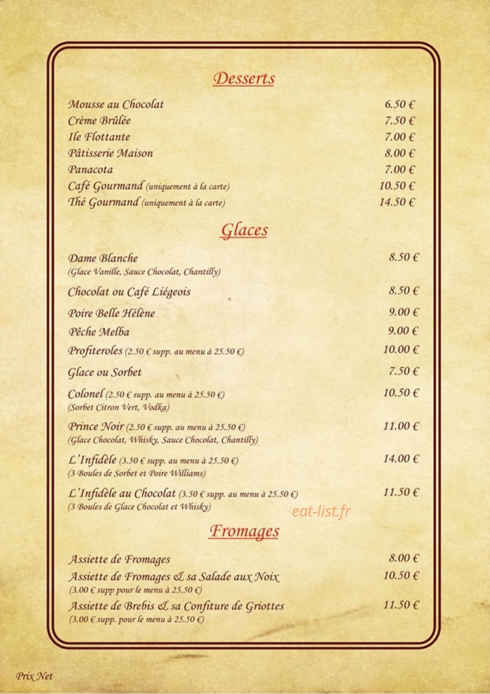 La Côte Braisée — carte page 6