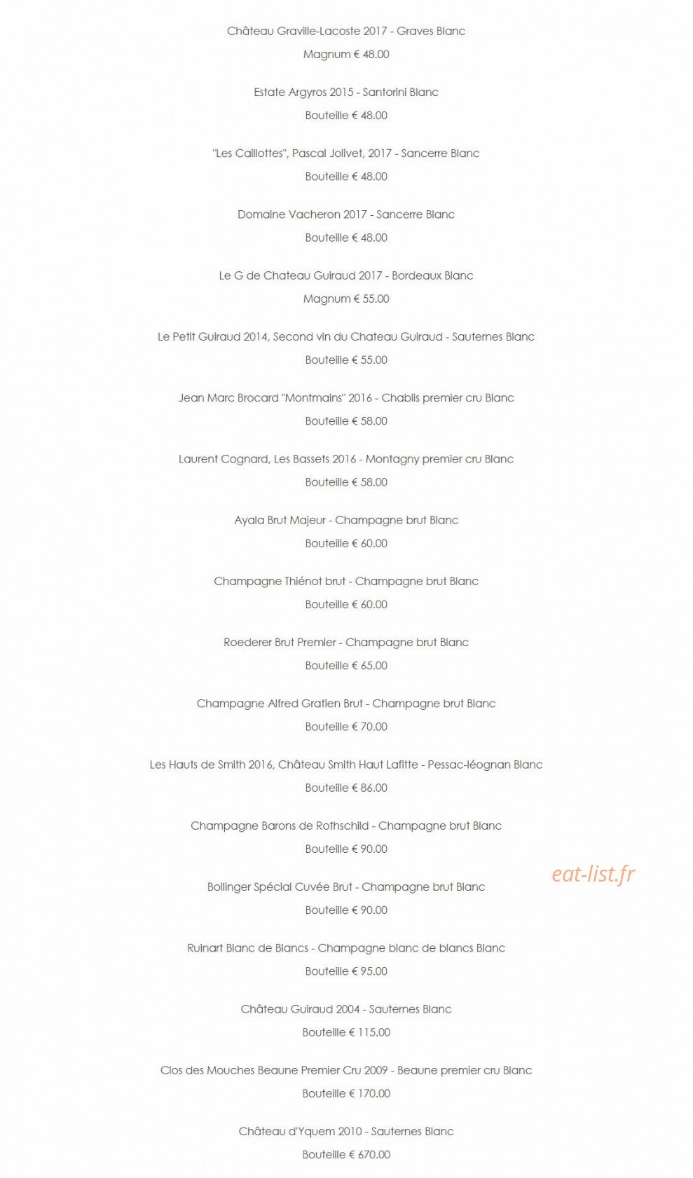 La Terrasse Rouge — carte page 9