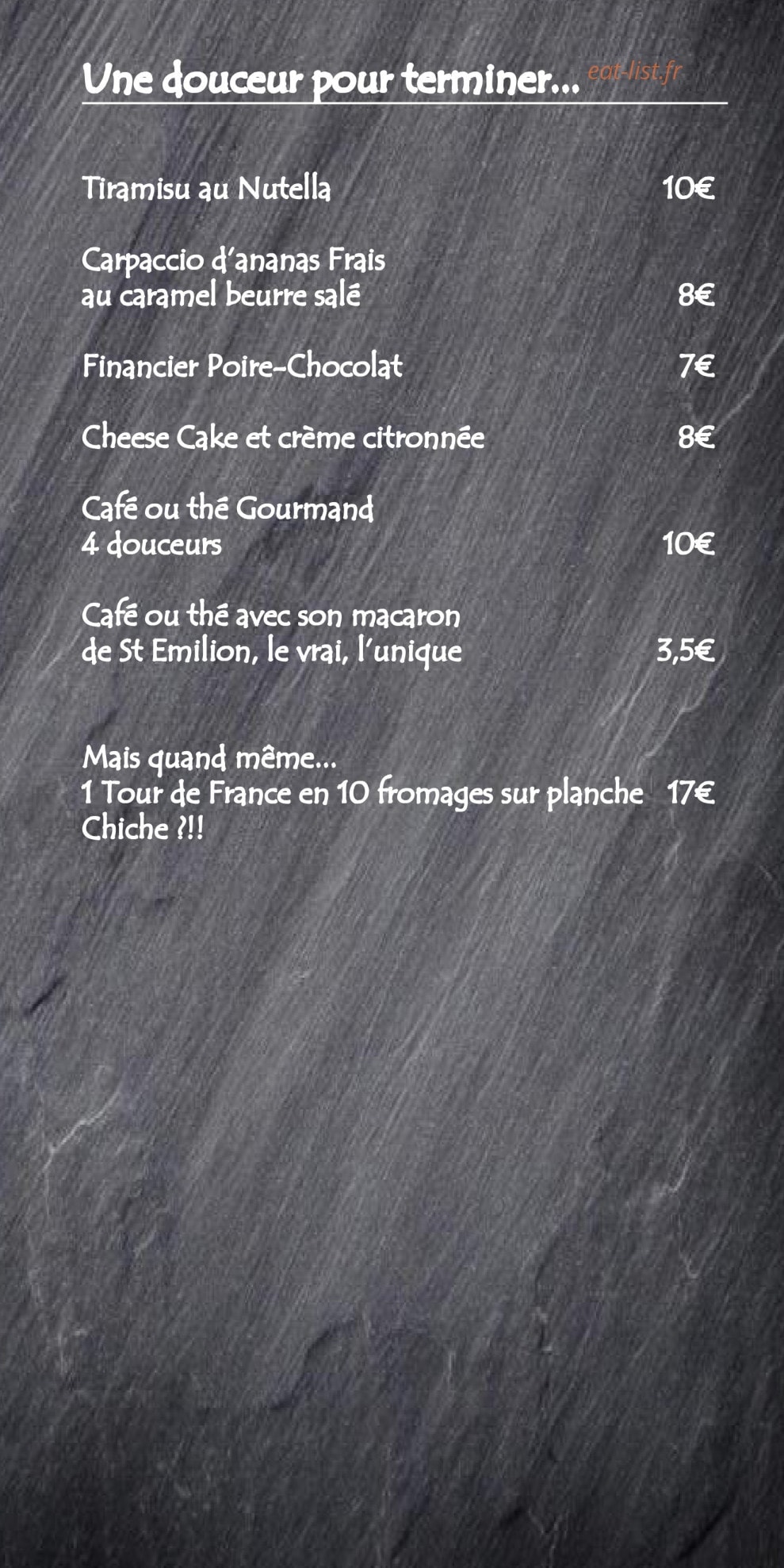 Le Bis — carte page 3