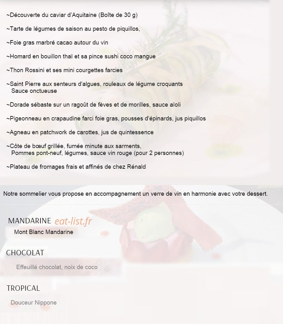 Le Clos Du Roy — carte page 1