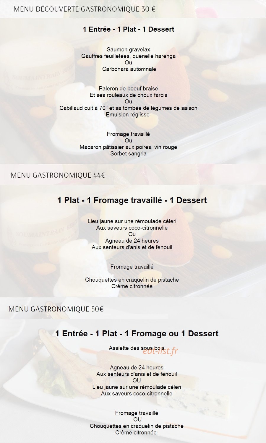 Le Clos Du Roy — carte page 2