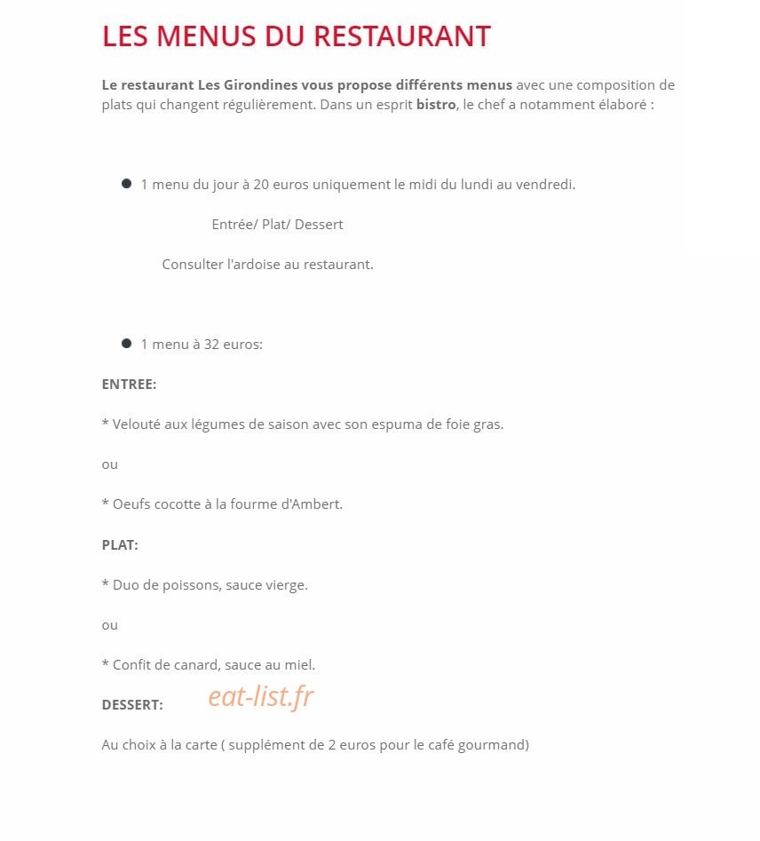 Les Giron'dines — carte page 1