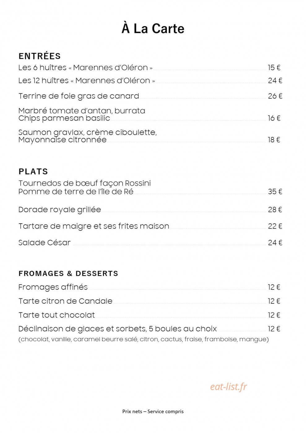 L'Atelier de Candale — carte page 3