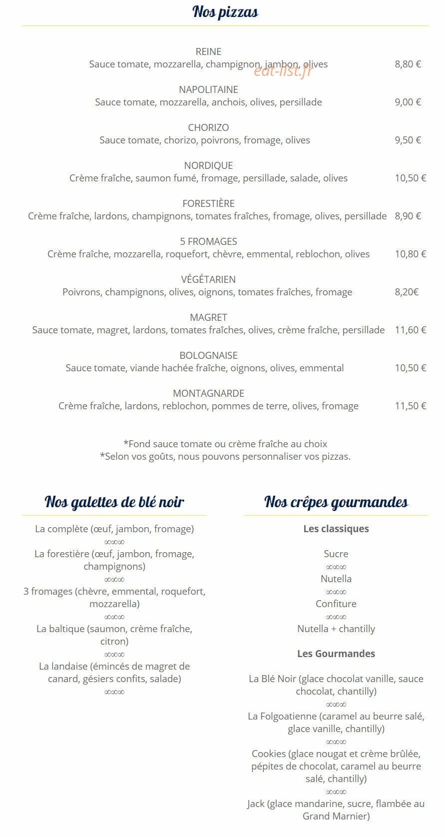 Le Blé Noir — carte page 3