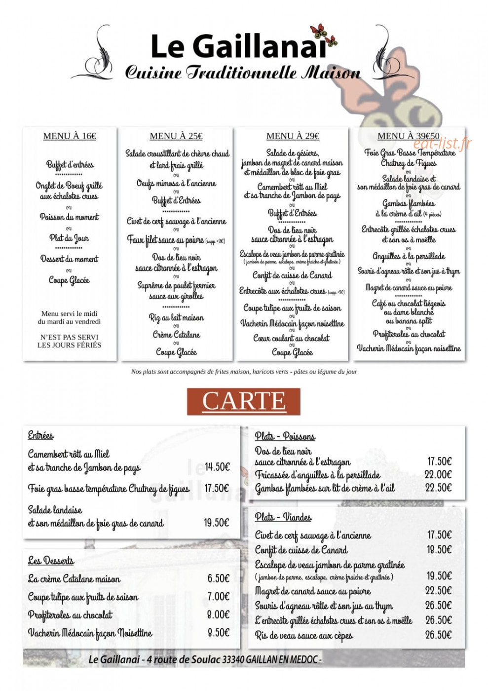 Le Gaillanai — carte page 1