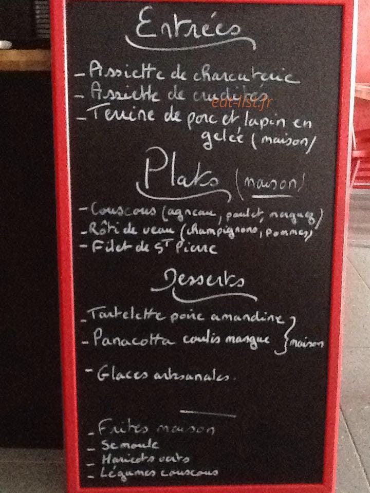 Chouchou & Co — carte page 1