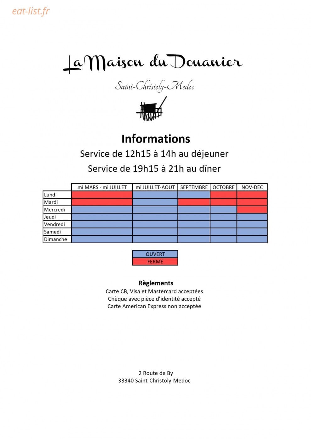 La Maison du Douanier — carte page 3