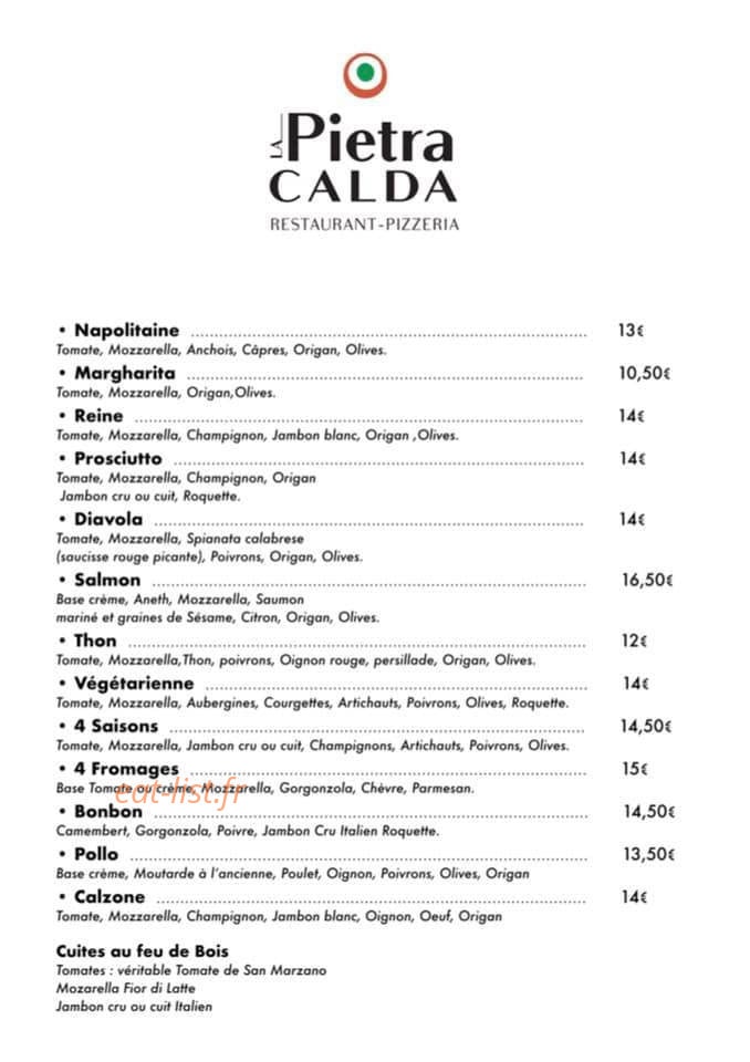 La Pietra Calda — carte page 1