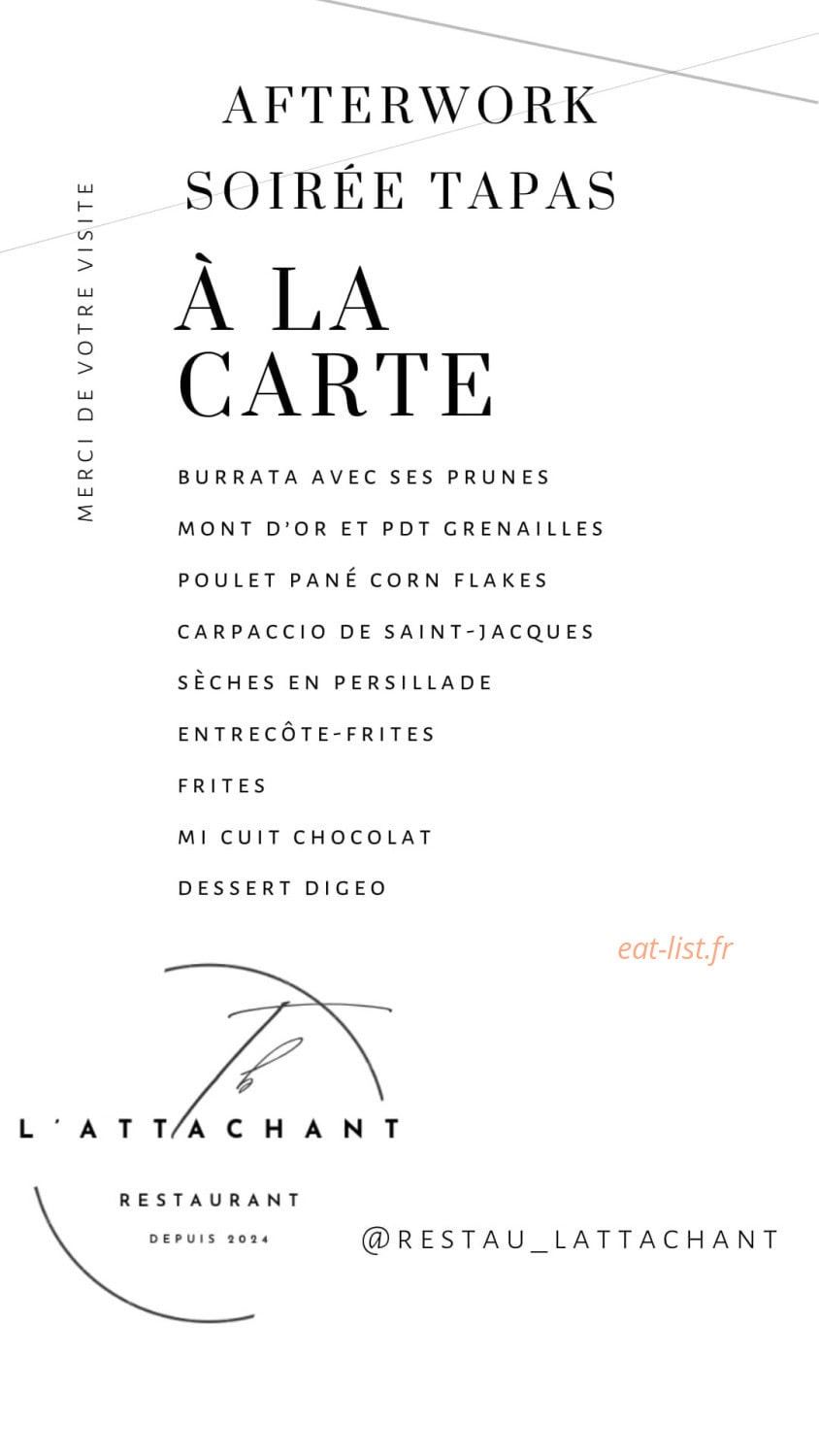 L'Attachant — carte page 1