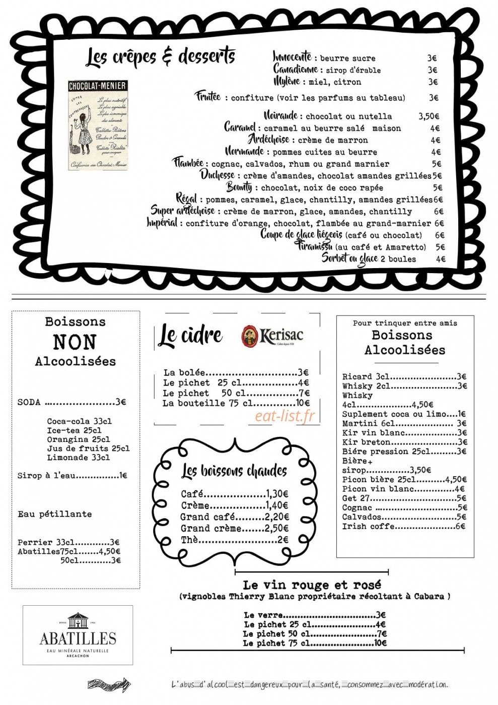 La crêpe'rit — carte page 2