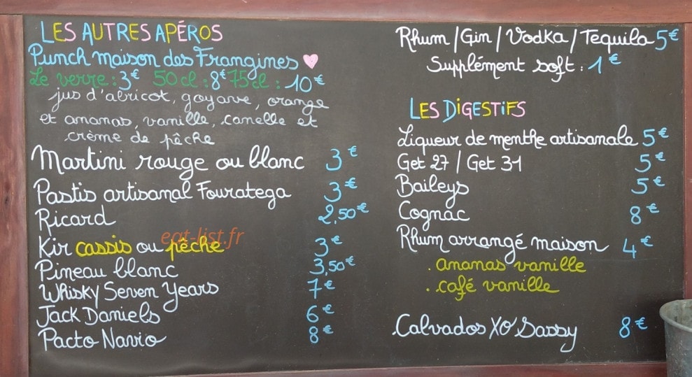 Les Soeurs Guinguette — carte page 2