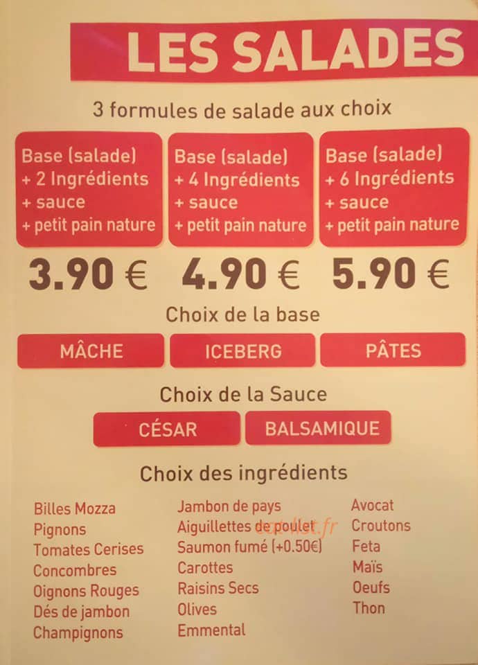 Lilie's Burger — carte page 3