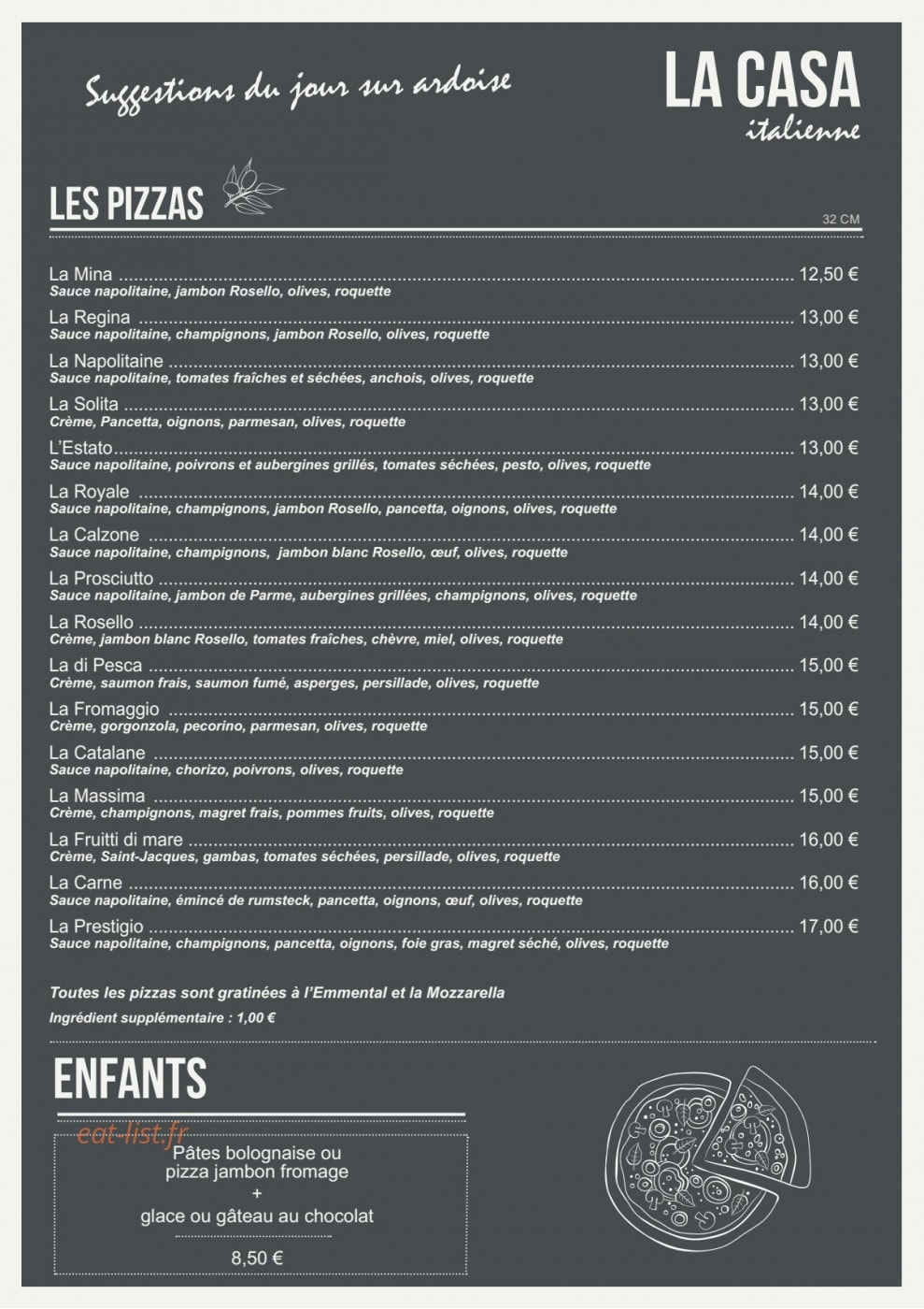 La Casa Italienne — carte page 2