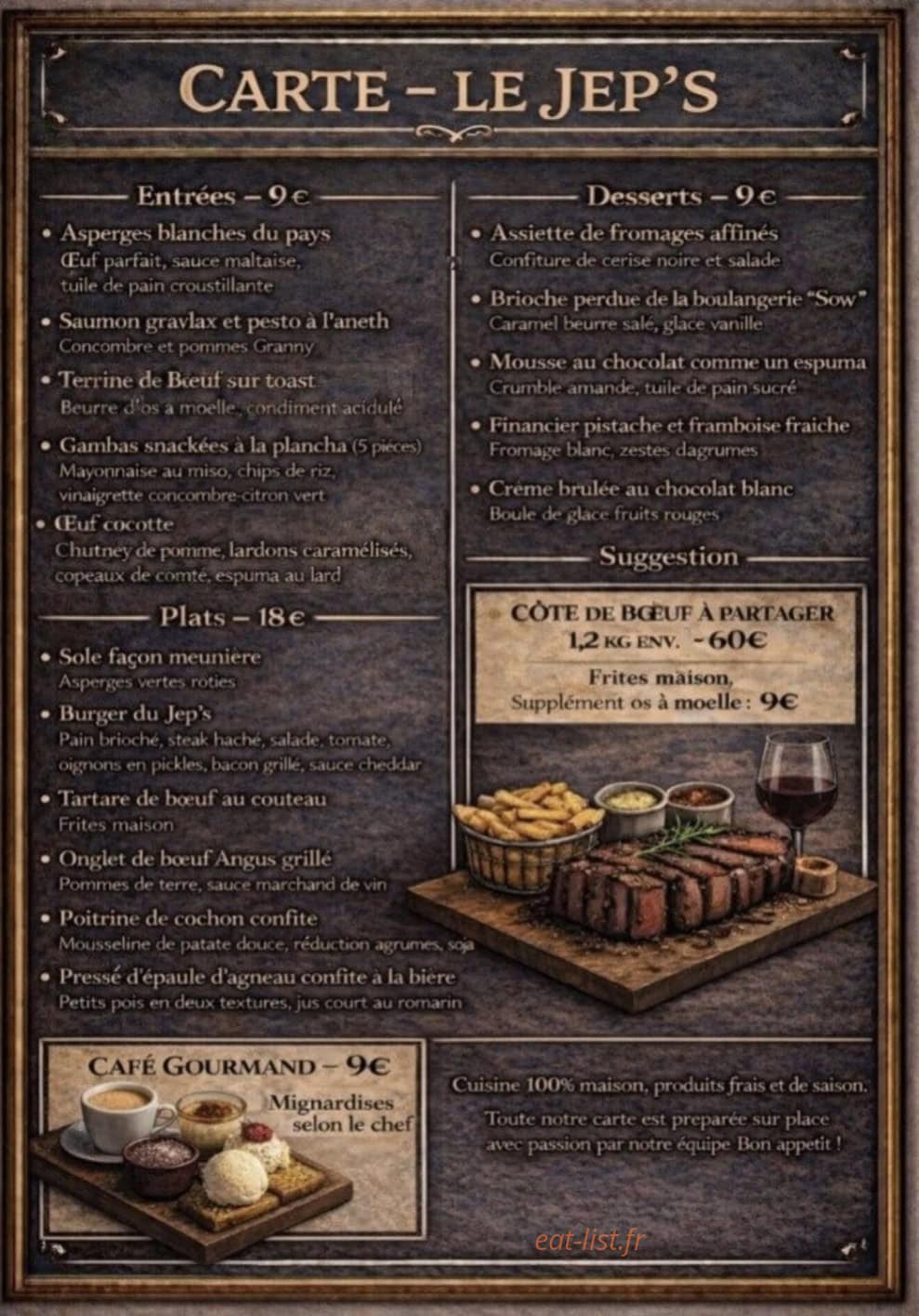 Le Jep’s — carte page 1