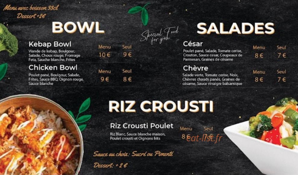 Box bowl — carte page 2