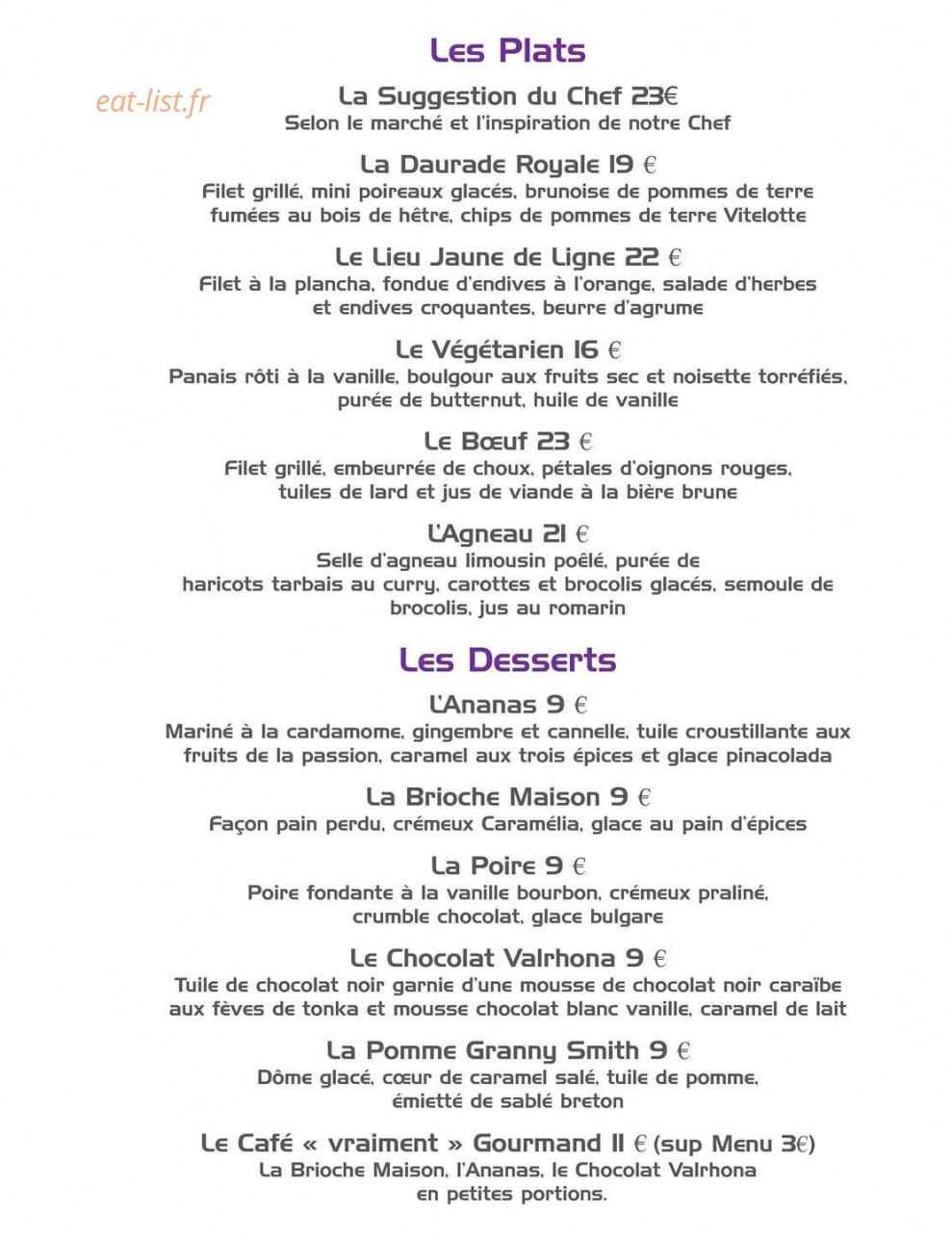 Les Secrets Château Pey La Tour — carte page 4