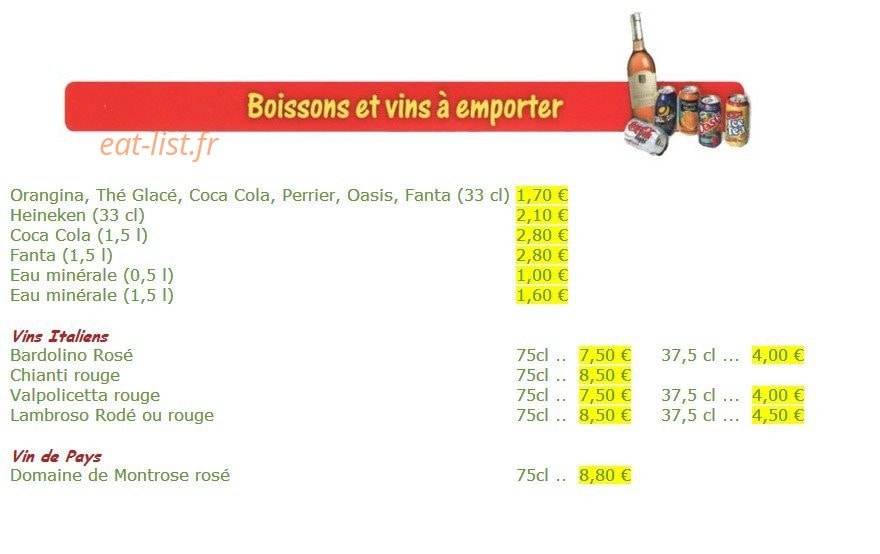 Bambino'Pizz — carte page 3