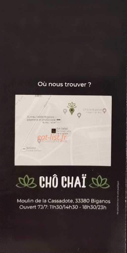 Chô Chaï — carte page 5