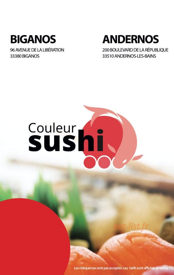 Couleur sushi — carte page 1