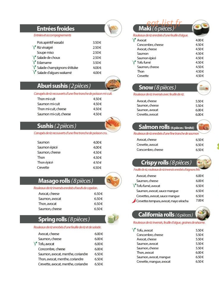 Couleur sushi — carte page 2