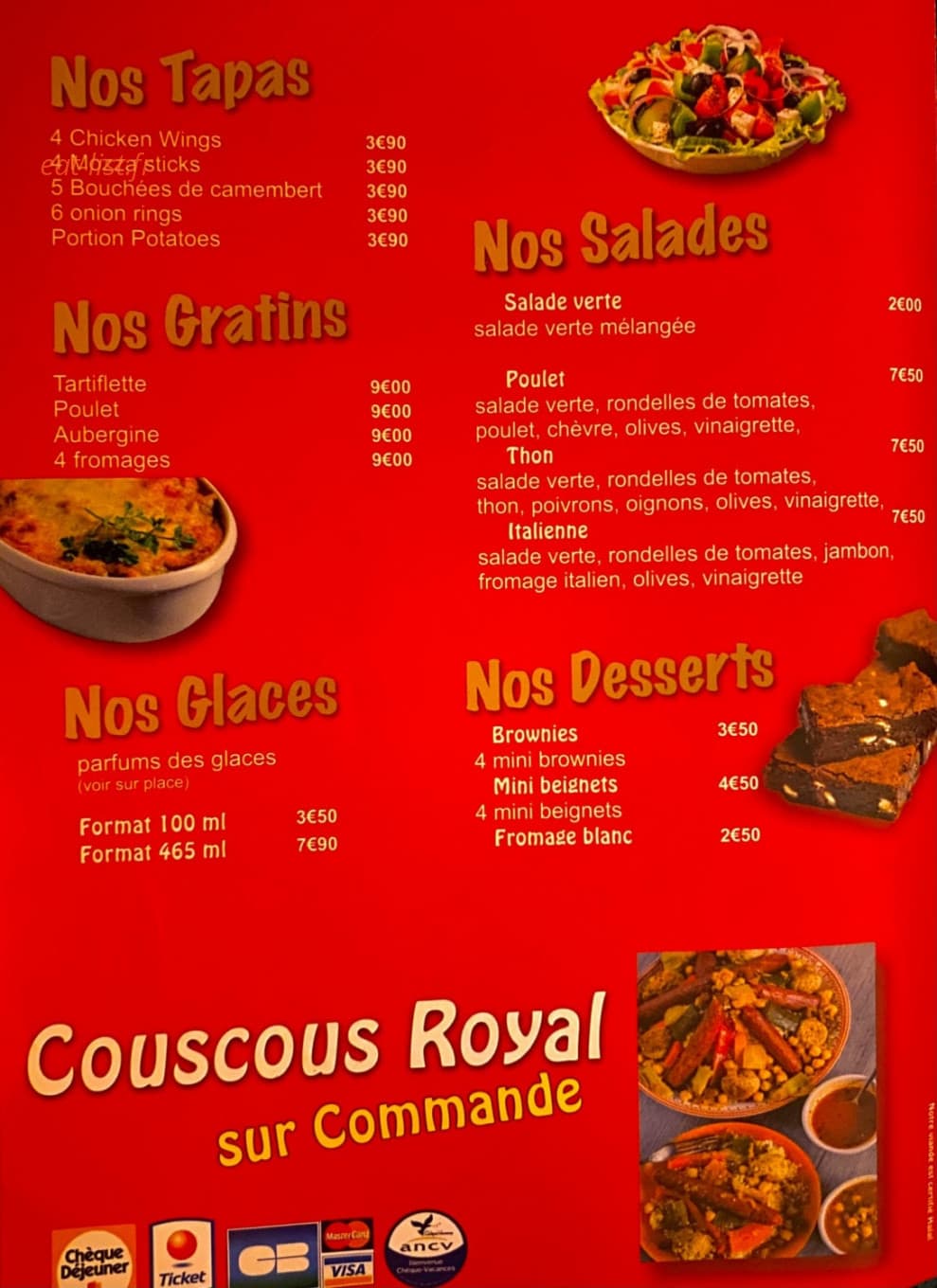 Elya pizza — carte page 3