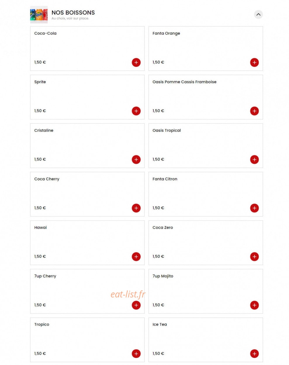 Elya Tacos Burger — carte page 5