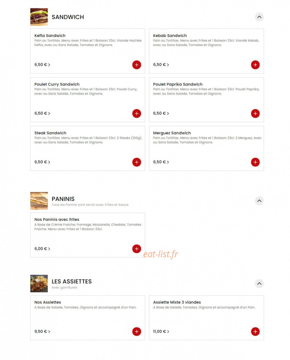 Elya Tacos Burger — carte page 2