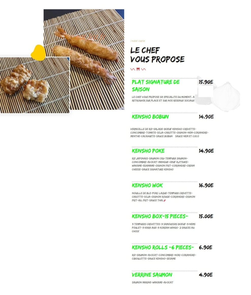 Kenshô — carte page 1