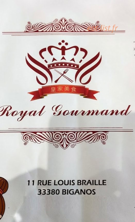 Royal Gourmand — carte page 1