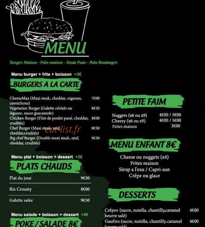 Elo's Délices — carte page 1