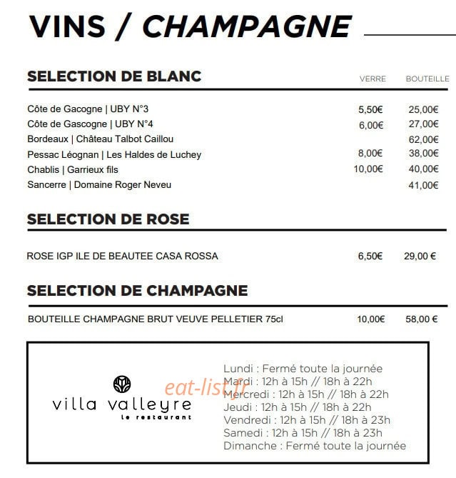 Villa Valleyre — carte page 9
