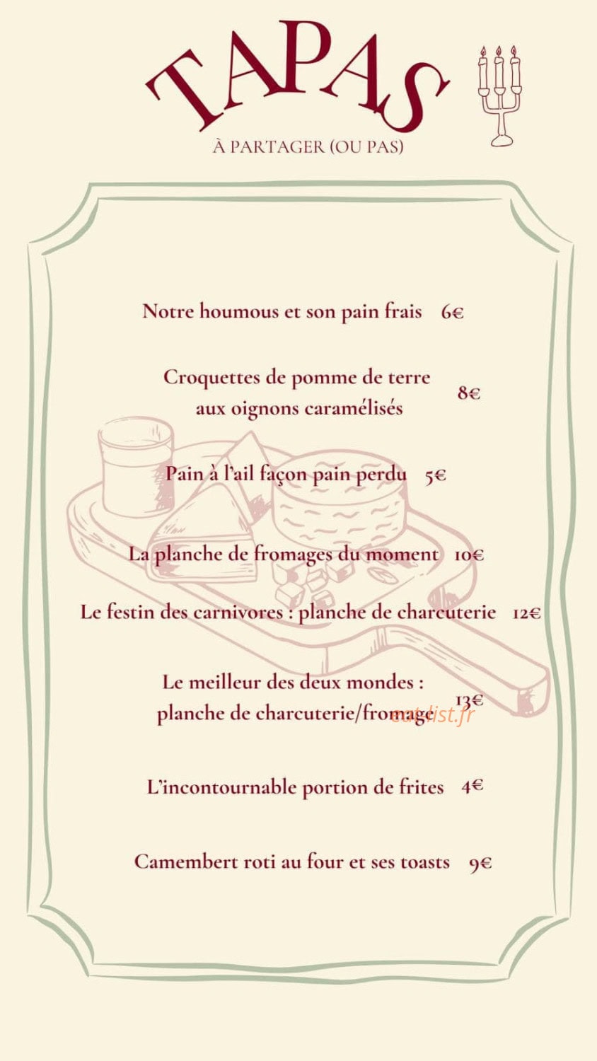 C’est mon Plaisir — carte page 2