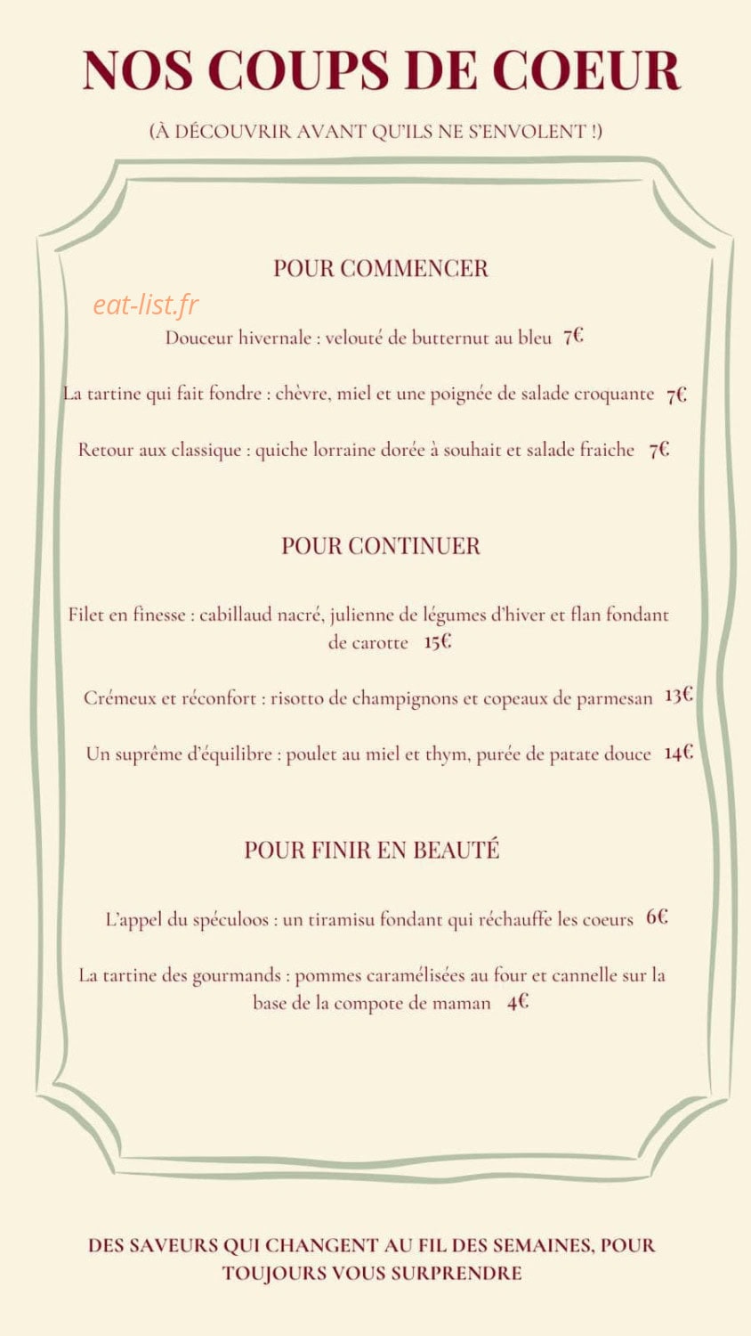 C’est mon Plaisir — carte page 1