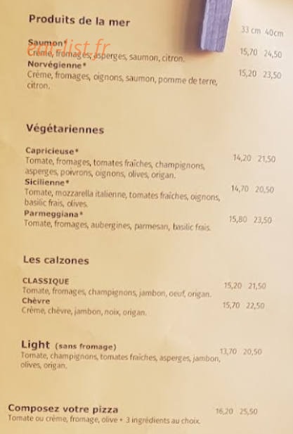 A Ma Pizza — carte page 3