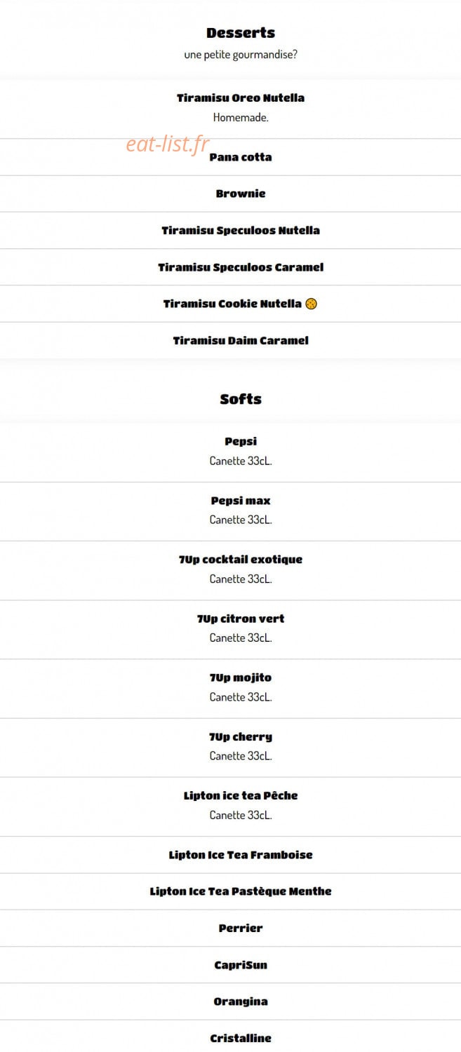B’House — carte page 4