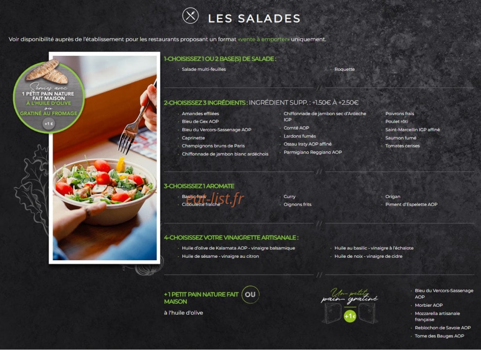 Basilic & Co — carte page 1