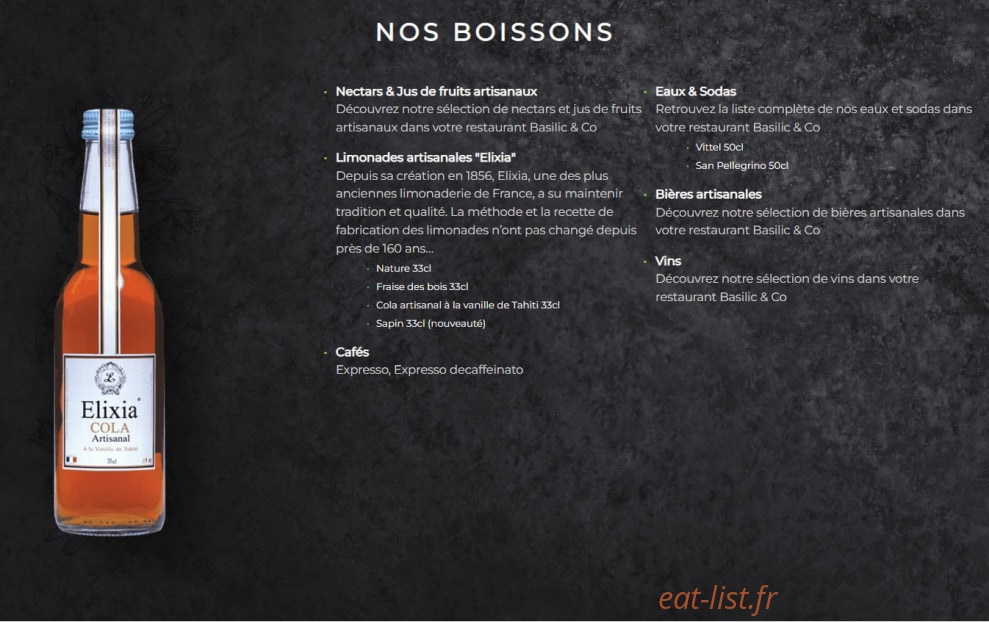 Basilic & Co — carte page 7