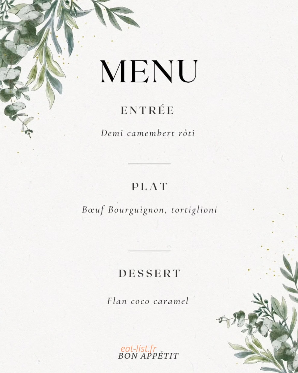 Chez Agathe — carte page 1
