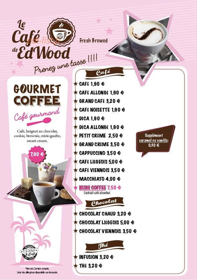 Ed wood café — carte page 15
