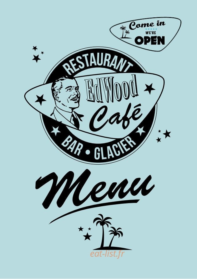 Ed wood café — carte page 1