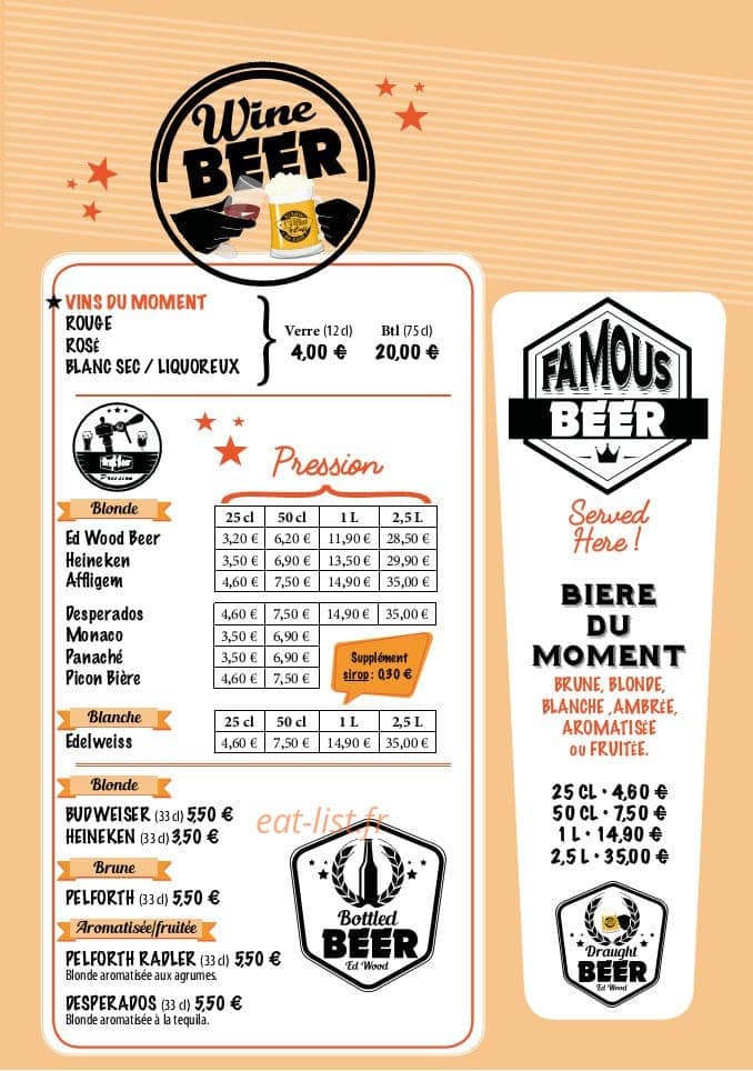 Ed wood café — carte page 7