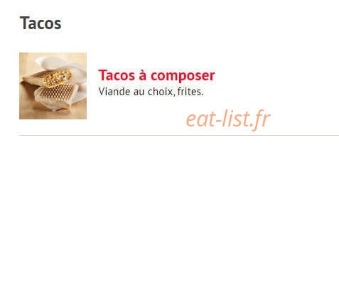 Fac' Kebab — carte page 9